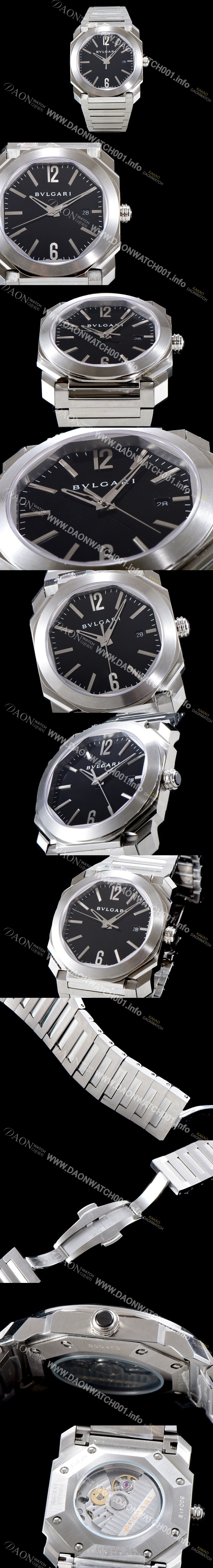 SA급 불가리 남성용 옥토102854모델 블랙 다이얼 브레이슬릿 오토매틱 무브먼트 BVL4301 xx