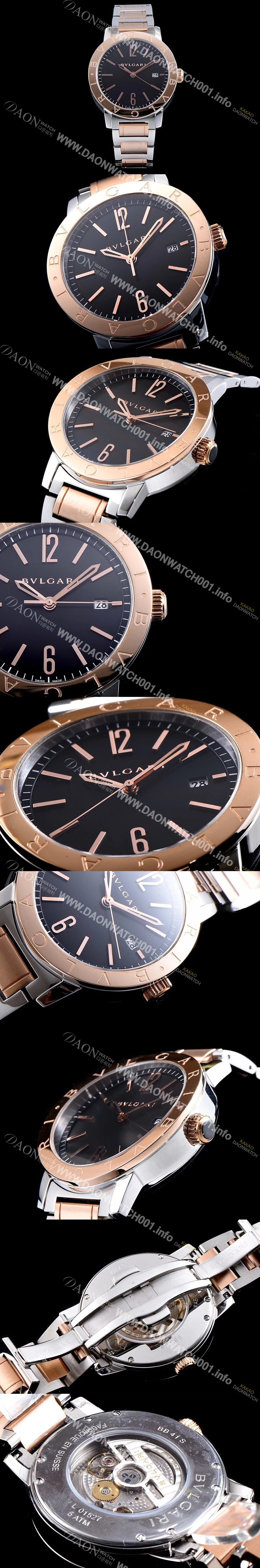 SA급 불가리 남성용 소티리오 불가리 9015 오토매틱 무브먼트 블루다이얼 BVL4220 xx