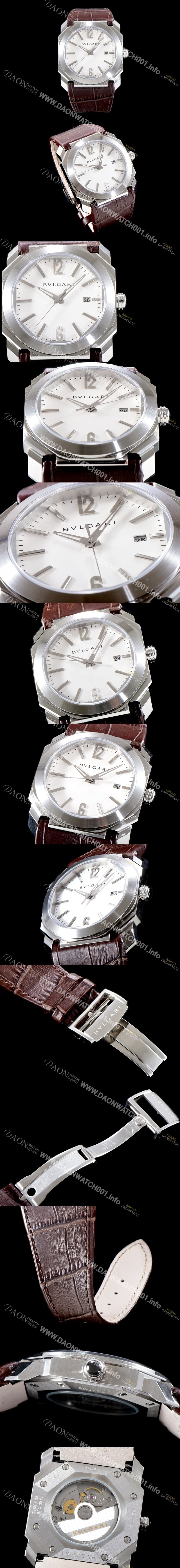 SA급 불가리 남성용 옥토 베스트에디션 화이트 다이얼 오토매틱 무브먼트 BVL4230 xx