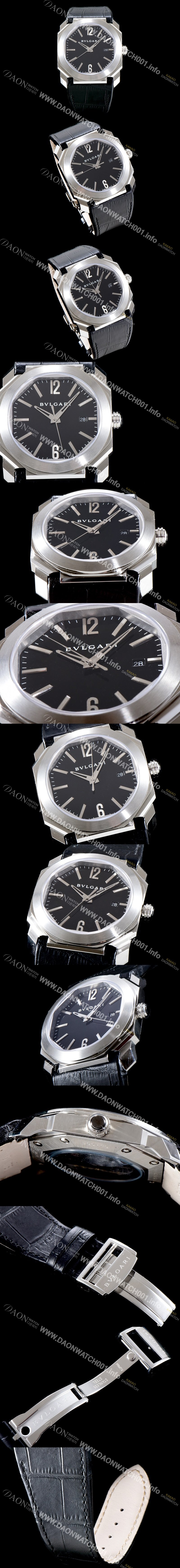 SA급 불가리 남성용 옥토 블랙 다이얼 오토매틱 무브먼트 BVL4210 xx