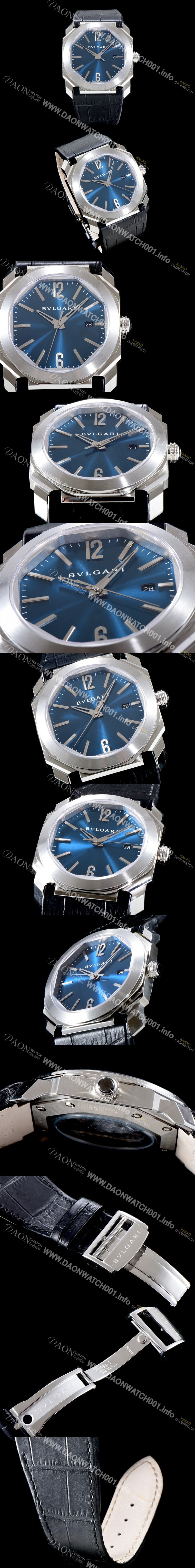 SA급 불가리 남성용 옥토 블루다이얼 오토매틱 무브먼트 BVL4213 xx