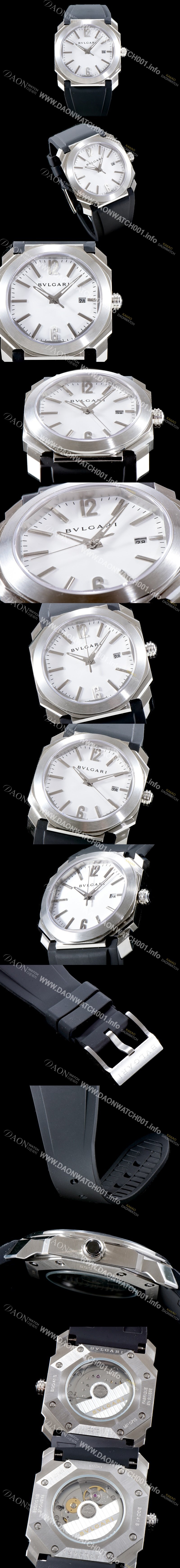 SA급 불가리 남성용 옥토 베스트에디션 화이트 다이얼 오토매틱 무브먼트 BVL4304 xx
