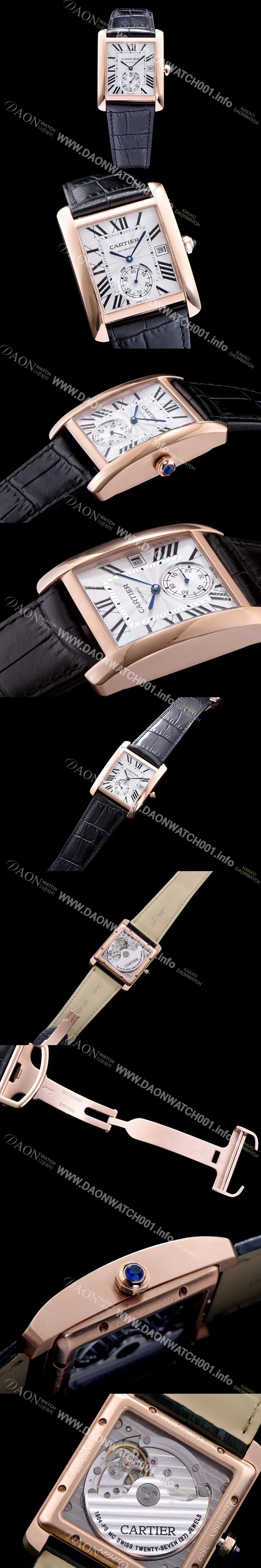 SA급 까르띠에 남성용 탱크 화이트 다이얼 오토매틱 무브먼트 CAR0010 xx