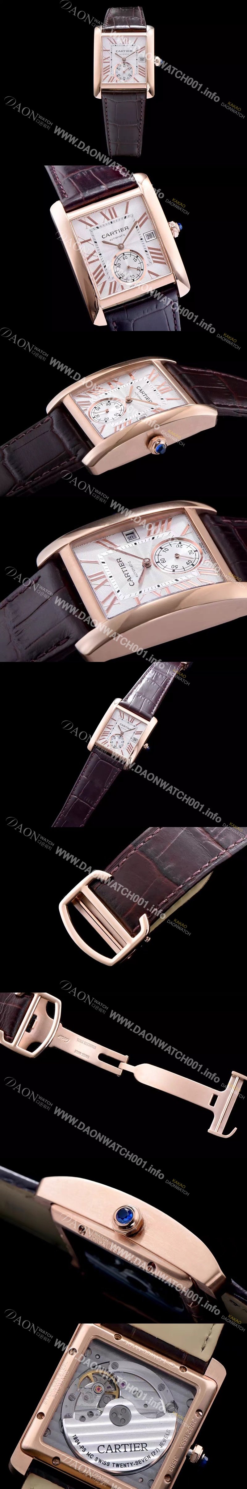 SA급 까르띠에 남성용 탱크 화이트 다이얼 오토매틱 무브먼트 CAR0011 xx