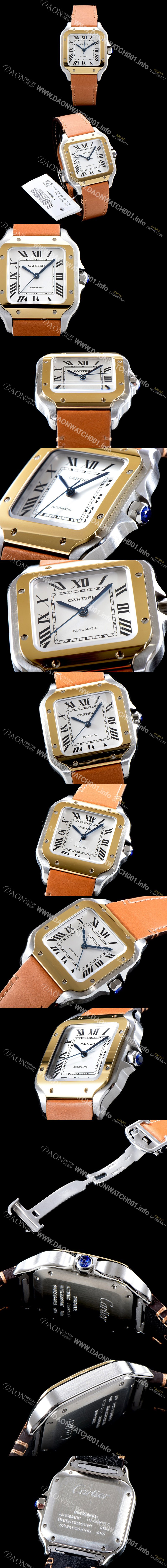 SA급 까르띠에 남성용 산토스 드 까르띠 W2SA0007