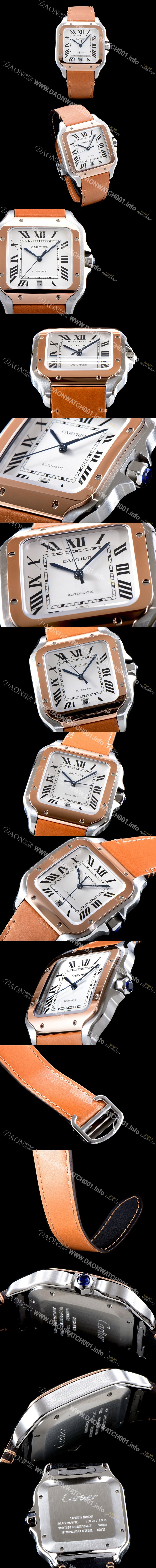 SA급 까르띠에 남성용 산토스 드 까르띠 W2SA0006