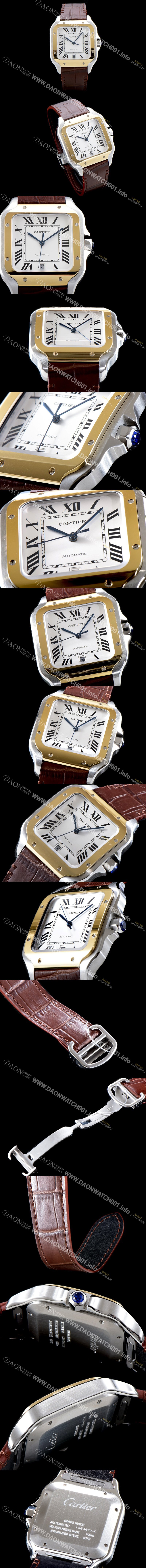 SA급 까르띠에 남성용 산토스 드 까르띠 W2SA0006