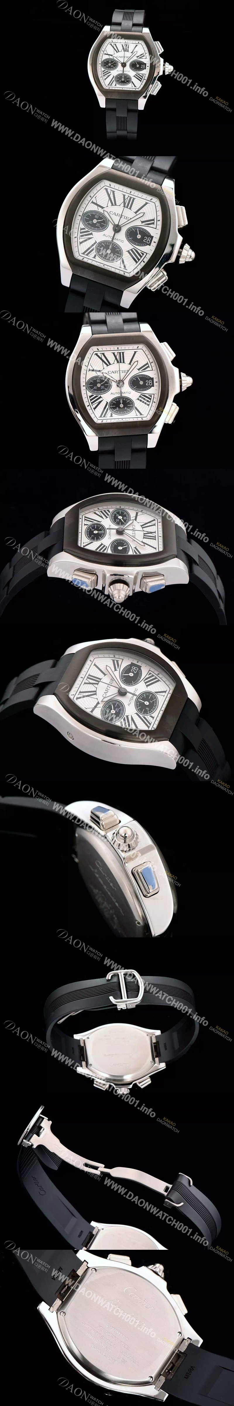 SA급 까르띠에 남성용 로드스터 크로노그래프 다이얼 CAR0300 xx