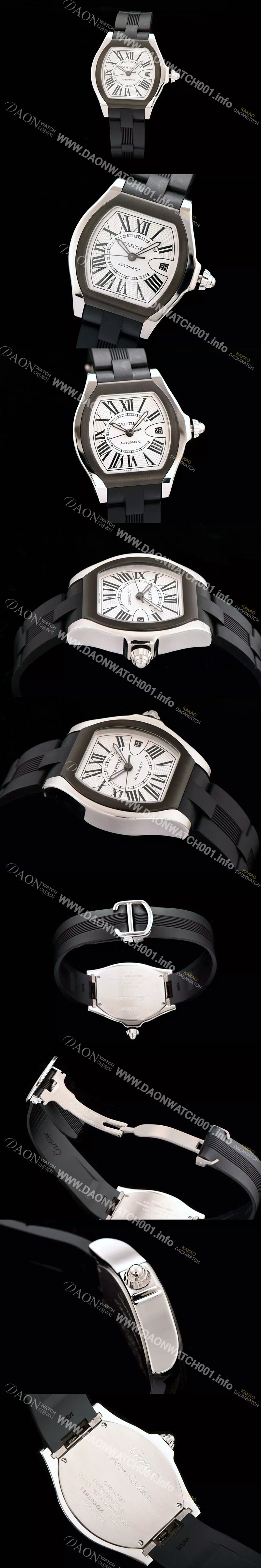 SA급 까르띠에 남성용 로드스터 스위스 2824 무브먼트 화이트 다이얼 CAR0310 xx