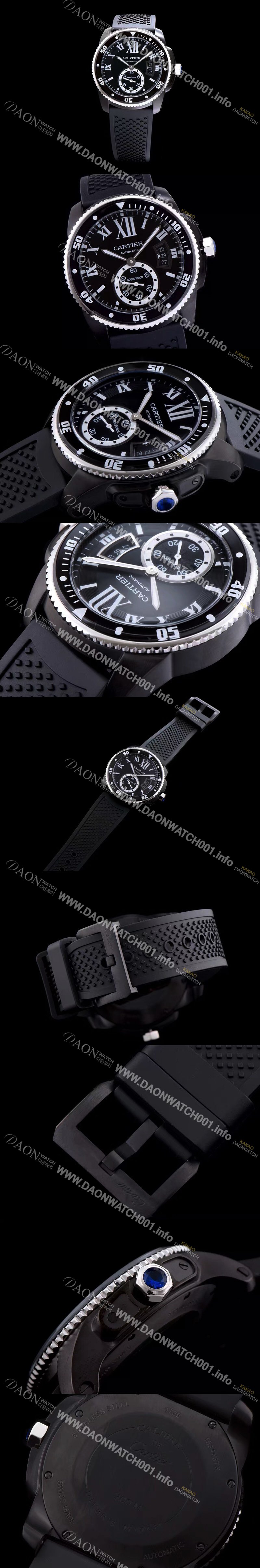 SA급 까르띠에 남성용 칼리브 드 까르띠에 블랙 다이얼 오토매틱 무브먼트 CAR0544 xx