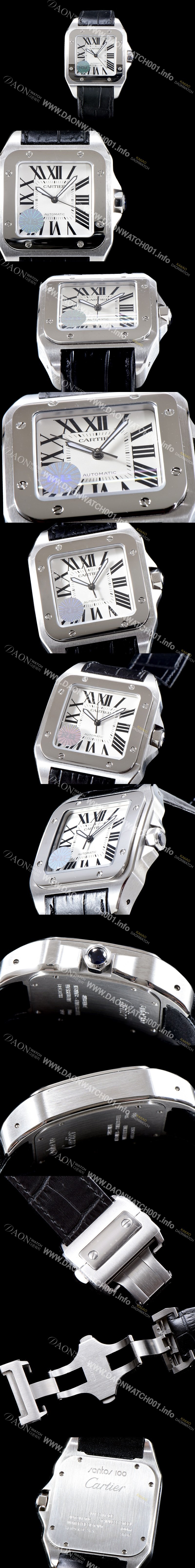 SA급 까르띠에 남성용 904L 신형스틸-ETA 2892-2 UP!! 산토스 100 워치 W20073X8 라지 모델 크림빛 신형 다이얼 오토매틱 무브먼트 CAR4001 xx