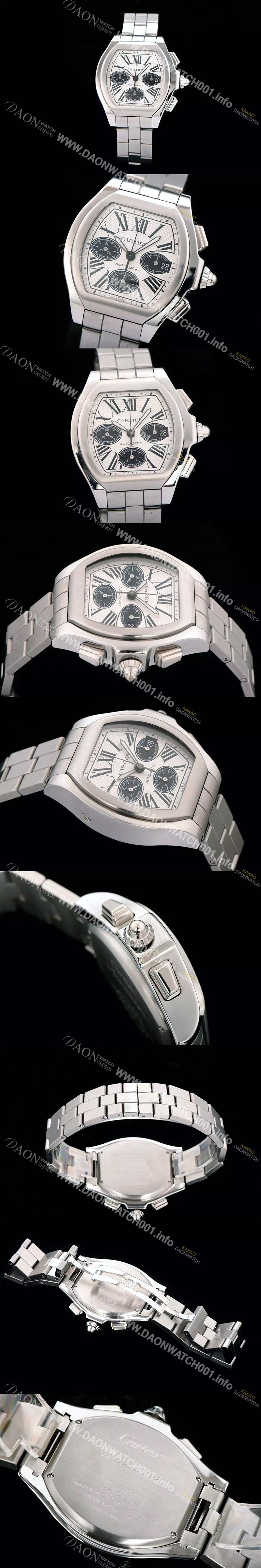 SA급 까르띠에 남성용 로드스터 크로노그래프 다이얼 화이트다이얼 CAR0303 xx