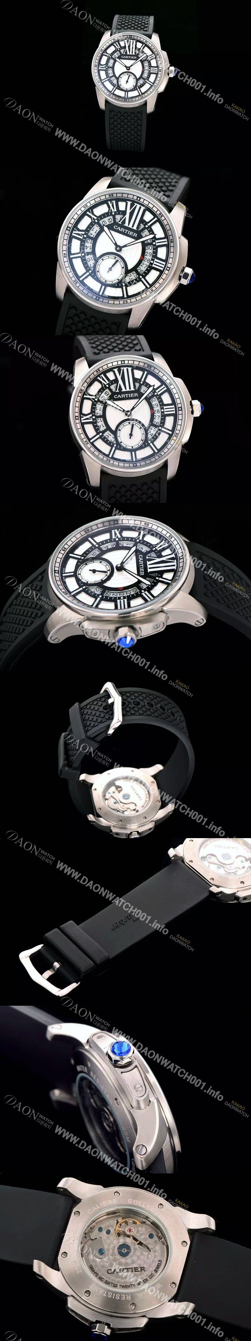 SA급 까르띠에 남성용 칼리브 드 까르띠에 스위스 2824 오토매틱 무브먼트 CAR0351 xx