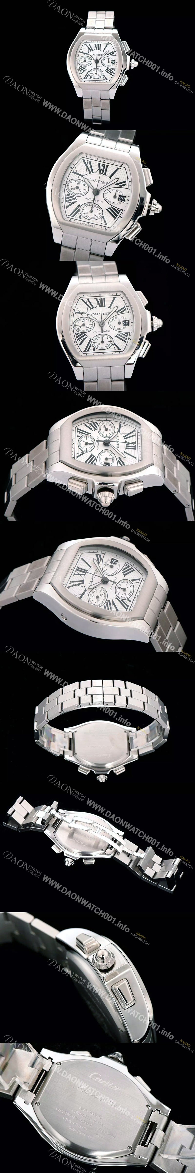 SA급 까르띠에 남성용 로드스터 크로노그래프 화이트다이얼 CAR0301 xx