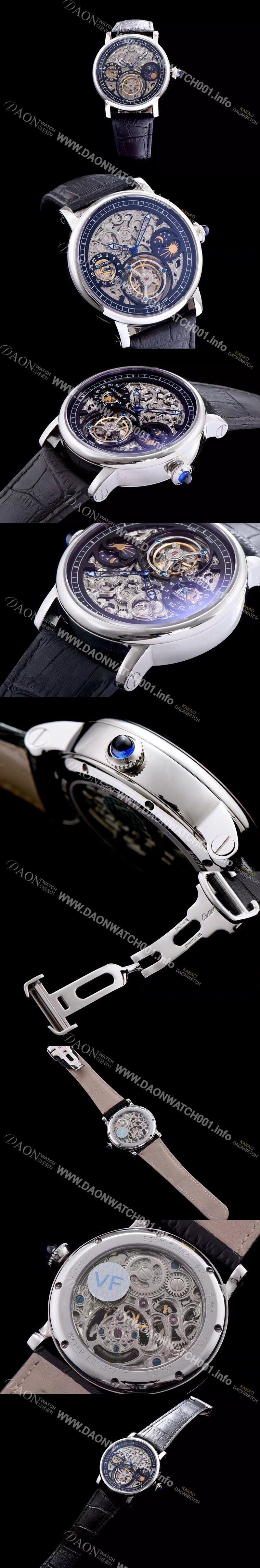 SA급 까르띠에 남성용 로통드 드 까르띠에 투어빌론 시리즈 CAR0032 xx