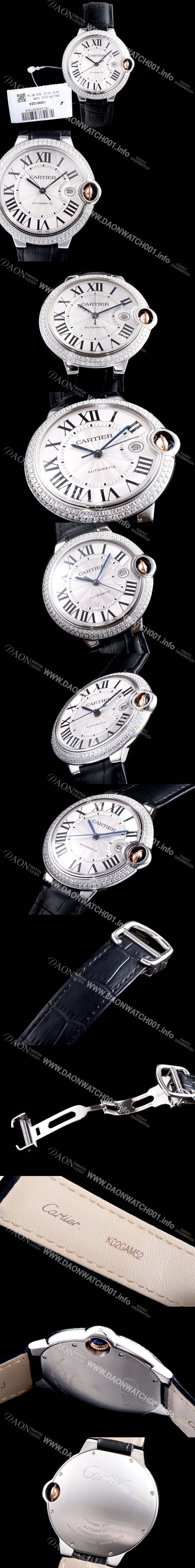 SA급 까르띠에 남성용 2019신상 발롱블루 42mm 다이아몬드 베젤 ETA2824-2 오토매틱 무브먼트 CAR0102 xx