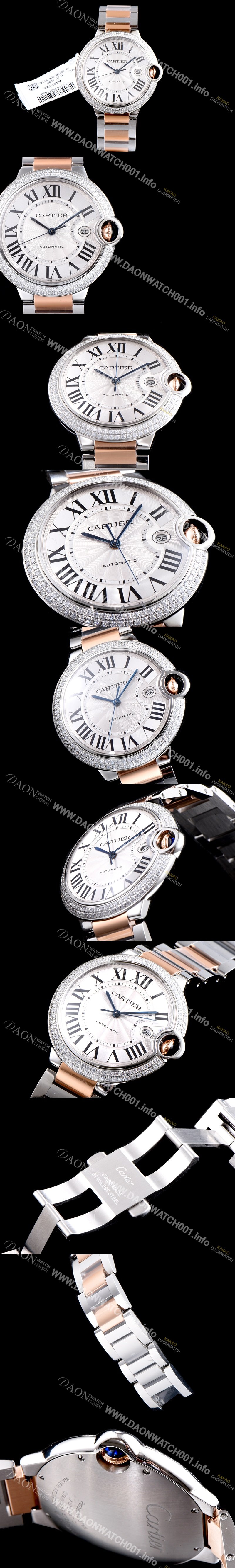 SA급 까르띠에 남성용 2019신상 발롱블루 42mm 다이아몬드 베젤 ETA2824-2 오토매틱 무브먼트 CAR0142 xx