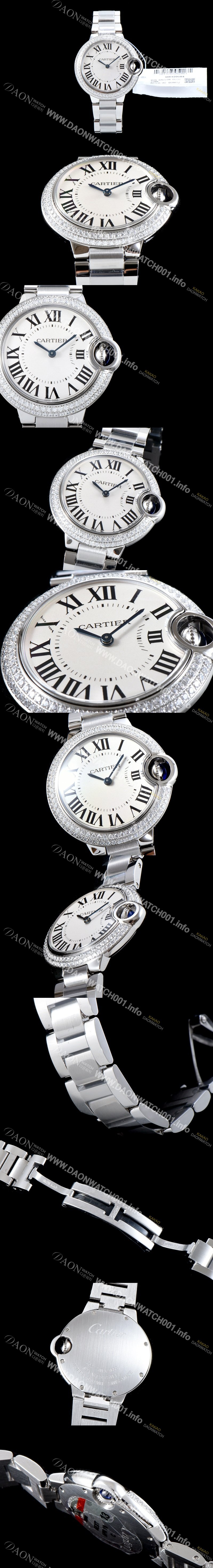 SA급 까르띠에 여성용 2019신상 발롱블루 W4BB0015 33mm 다이아몬드 베젤 쿼츠 무브먼트 CAR0140 xx