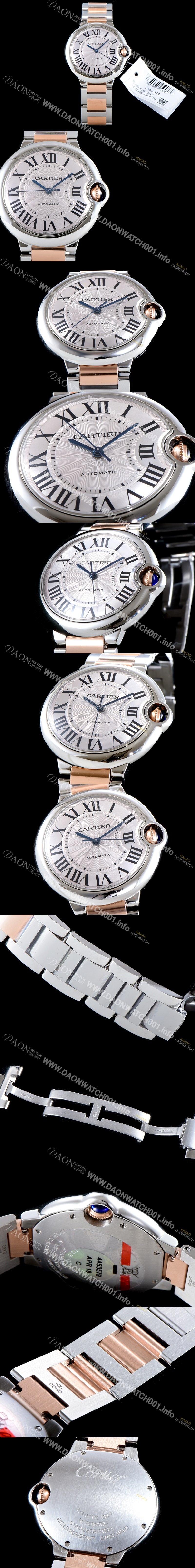 SA급 까르띠에 남여공용 2019신상 발롱블루 W2BB0011 36mm 화이트 다이얼 ETA2671-2 오토매틱 무브먼트 CAR0500 xx