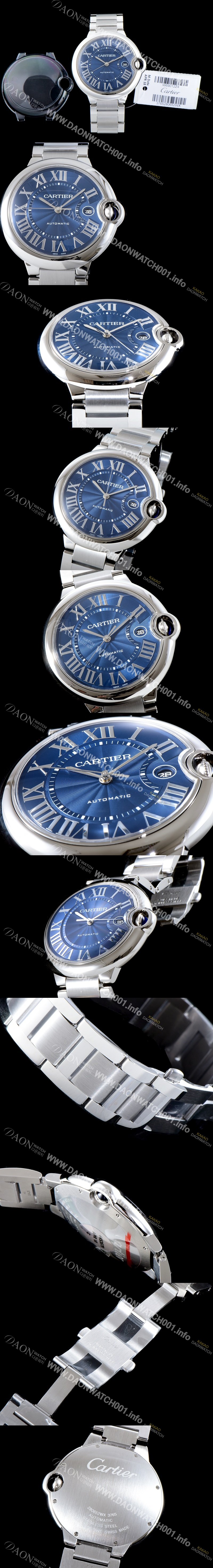 SA급 까르띠에 남성용 2019신상 발롱블루 WSBB0025 42mm 블루 다이얼 오토매틱 무브먼트 CAR0106 xx