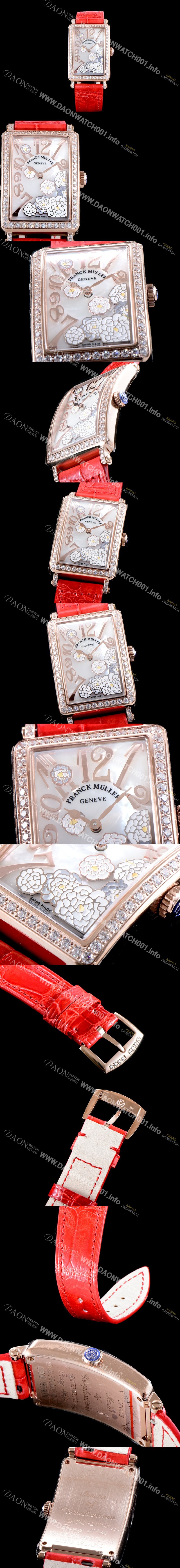 SA급 프랭크뮬러 여성용 롱아일렌드 952 QZ ORC D 1R 컬력션 최상급 퀄리티의 쥬얼셋팅 케이스 화이트 마더 오브 펄 다이얼 스위스 쿼츠 무브먼트 FRA0411 xx