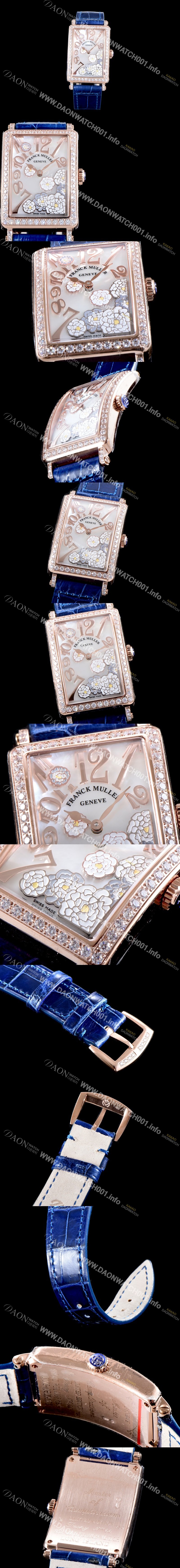 SA급 프랭크뮬러 여성용 롱아일렌드 952 QZ ORC D 1R 컬력션 최상급 퀄리티의 쥬얼셋팅 케이스 화이트 마더 오브 펄 다이얼 스위스 쿼츠 무브먼트 FRA0415 xx