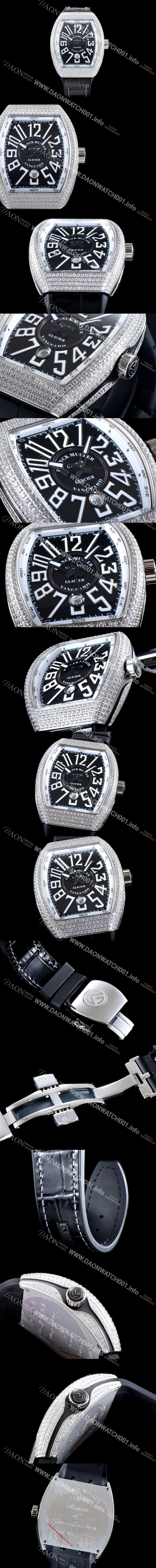 SA급 프랭크 뮬러 남성용 마스터 컴플리케이션 V45 SC DT YACHTING 5N 뱅가드 요팅!! 일본산 최상급 퀄리티의 쥬얼셋팅 케이스 블랙&화이트 다이얼 스위스 ETA 2824-A2오토매틱 FRA0414 xx