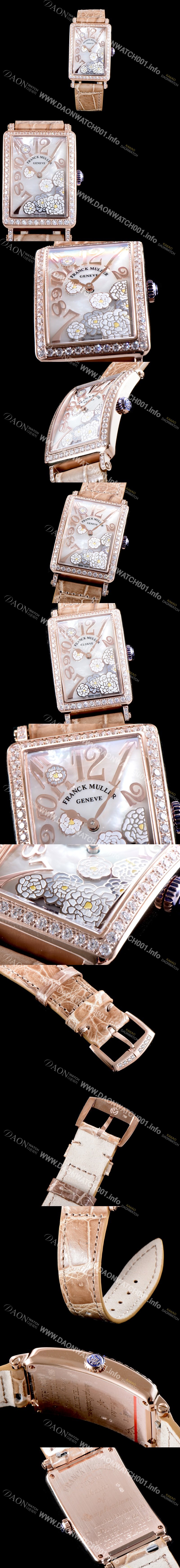 SA급 프랭크뮬러 여성용 롱아일렌드 952 QZ ORC D 1R 컬력션 최상급 퀄리티의 쥬얼셋팅 케이스 화이트 마더 오브 펄 다이얼 스위스 쿼츠 무브먼트 FRA0410 xx