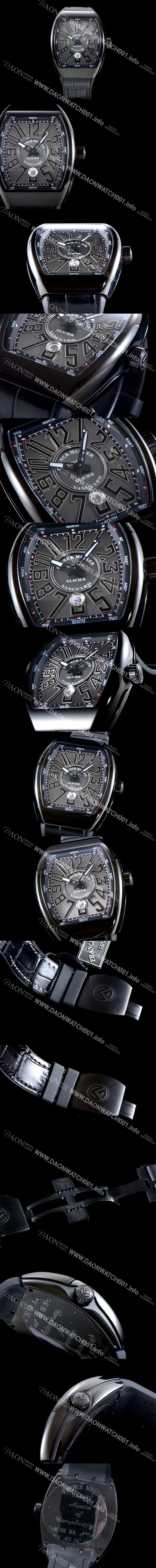 SA급 프랭크 뮬러 남성용 마스터 컴플리케이션 V 45 SC DT YACHTING 5N 뱅가드 요팅!! PVD 코딩 그레이&블랙 다이얼 스위스 ETA 2824-A2오토매틱 FRA0410 xx