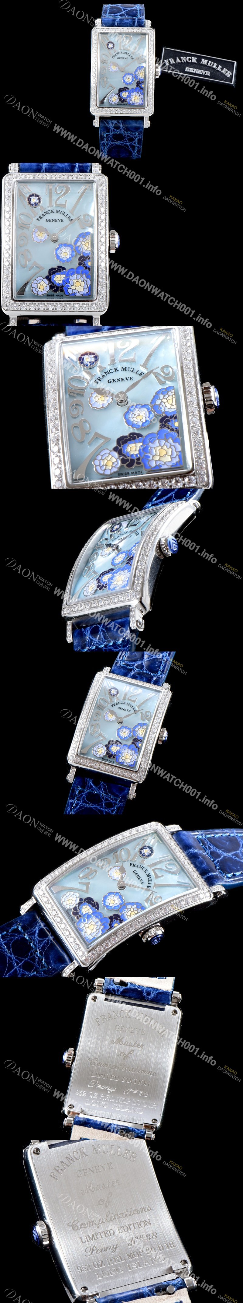 SA급 프랭크뮬러 여성용 롱아일렌드 952 QZ ORC D 1R 컬력션 최상급 퀄리티의 쥬얼셋팅 케이스 마더 오브 펄 다이얼 스위스 쿼츠 무브먼트 FRA0413 xx