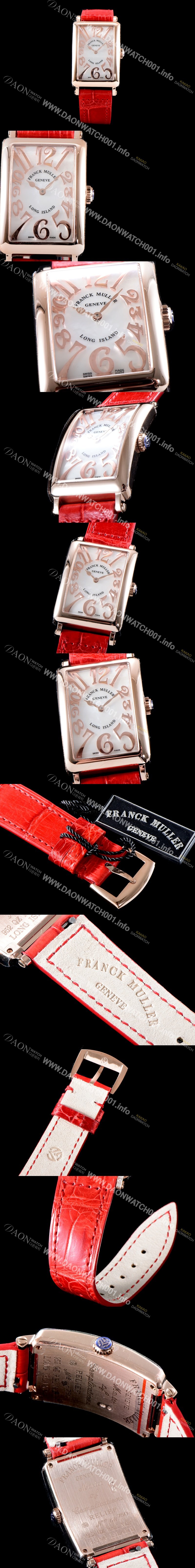 SA급 프랭크뮬러 여성용 롱아일렌드 952 QZ REL 컬력션 18K 로즈골드 케이스 마더 오브 펄 다이얼 스위스 쿼츠 무브먼트 FRA0414 xx