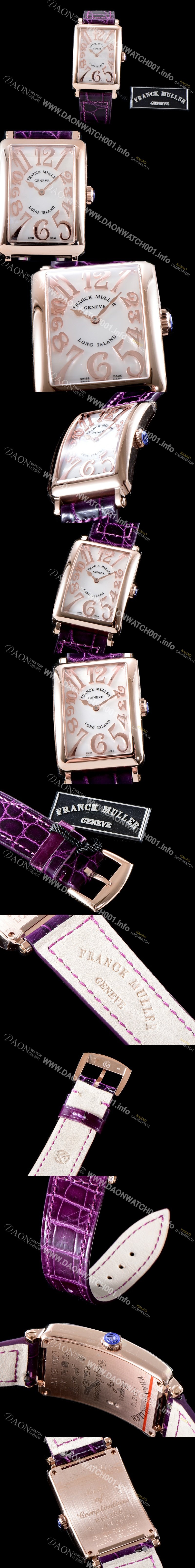 SA급 프랭크뮬러 여성용 롱아일렌드 952 QZ REL 컬력션 18K 로즈골드 케이스 마더 오브 펄 다이얼 스위스 쿼츠 무브먼트 FRA0410 xx