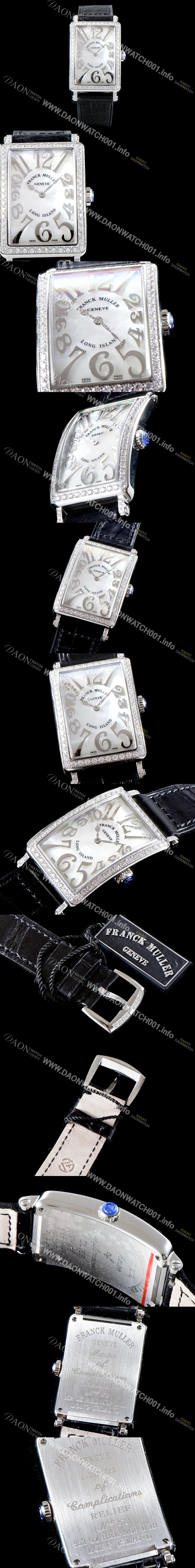 SA급 프랭크뮬러 여성용 롱아일렌드 952 QZ REL 컬력션 최상급 퀄리티의 쥬얼셋팅 케이스 화이트 마더 오브 펄 다이얼 스위스 쿼츠 무브먼트 FRA0420 xx