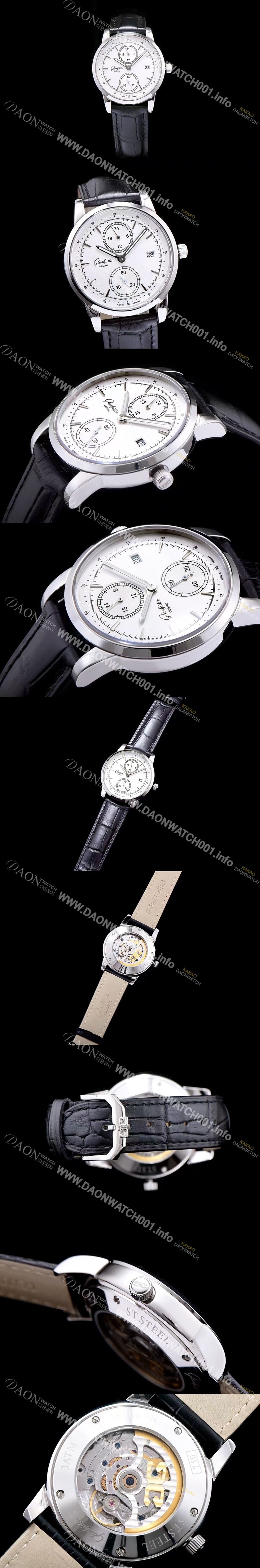 SA급 글라슈테 오리지날 남성용 세나토 화이트 다이얼 오토매틱 무브먼트 GLA4220 xx