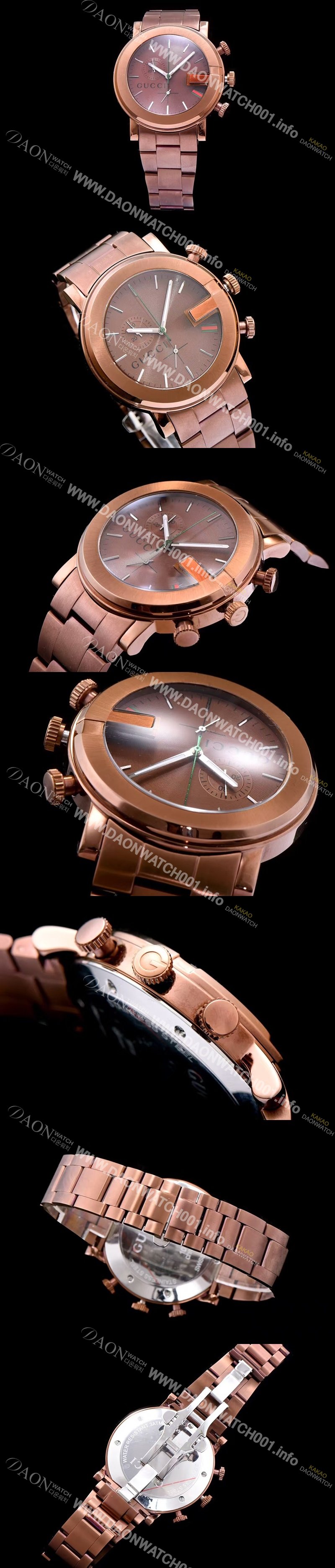 SA급 구찌 남성용 G-타임리스 커플시계 블랙 다이얼 스위스 쿼츠 무브먼트 GUC4245 xx