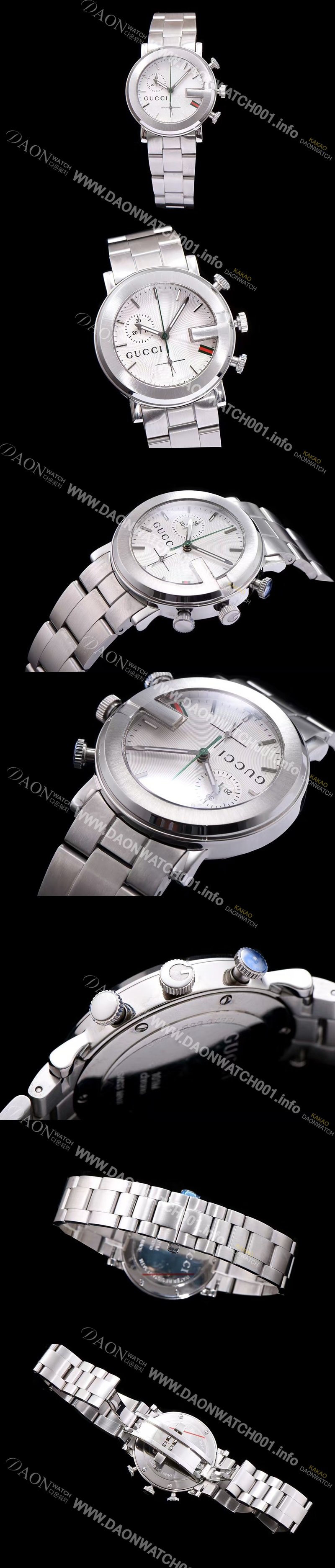 SA급 구찌 남성용 G-타임리스 커플시계 화이트 다이얼 스위스 쿼츠 무브먼트 GUC4243 xx