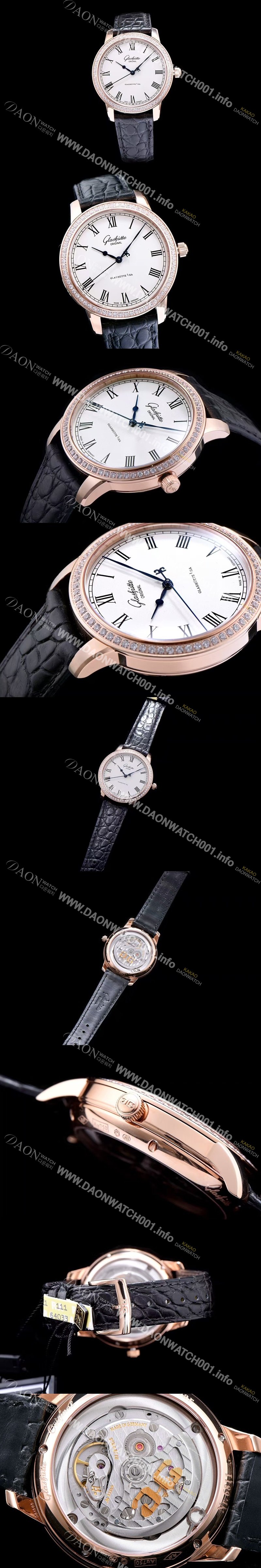 SA급 글라슈테 오리지날 남성용 세나토 베이지 다이얼 오토매틱 무브먼트 GLA4224 xx