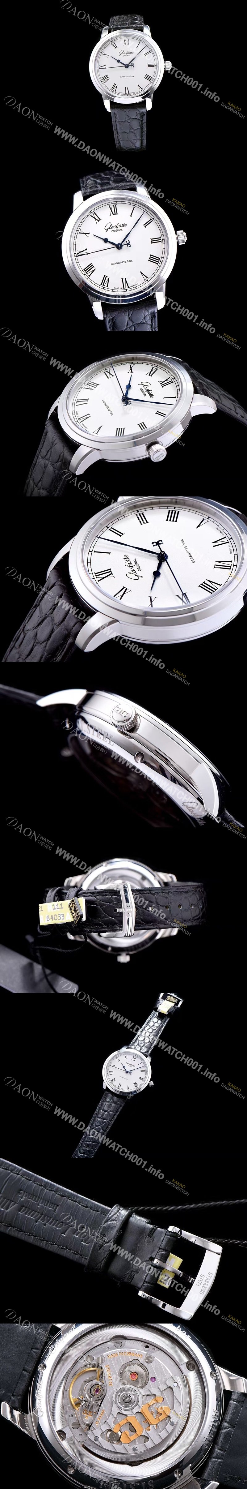 SA급 글라슈테 오리지날 남성용 업그레이드!세나토 화이트 다이얼 오토매틱 무브먼트 GLA4241 xx