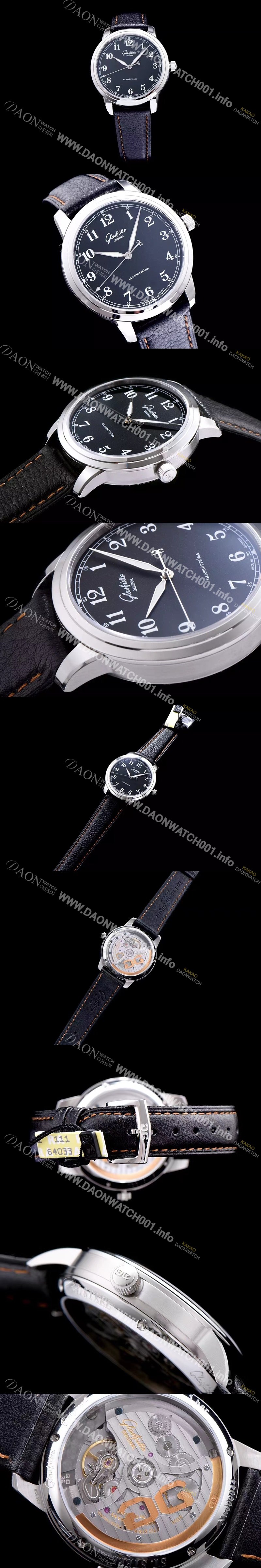 SA급 글라슈테 오리지날 남성용 세나토 블랙 다이얼 오토매틱 무브먼트 GLA4245 xx