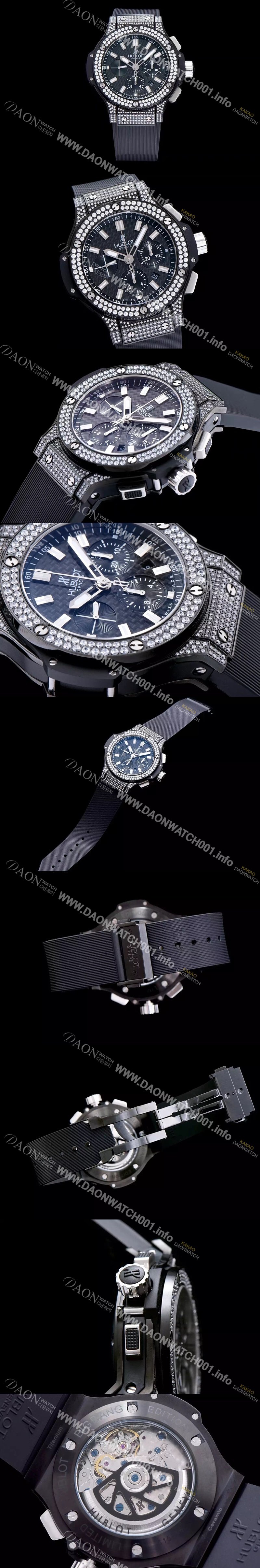 SA급 휴블렛 남성용 빅뱅 하이퀄리티 볼루션 블랙 다이얼 오토매틱 무브먼트 HUB0433 xx