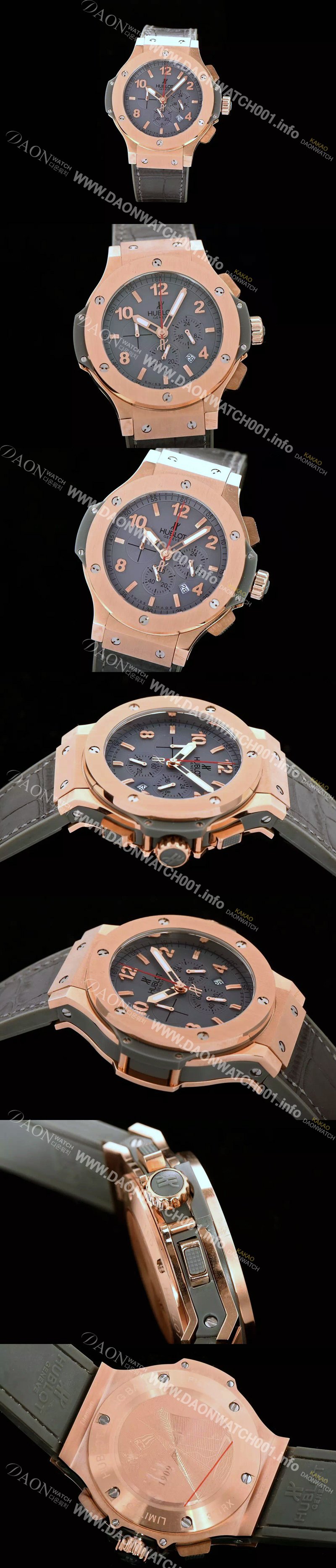 SA급 휴블렛 남성용 빅뱅 에볼루션 쿼츠 44mm 버젼 그레이다이얼 HUB4203 xx