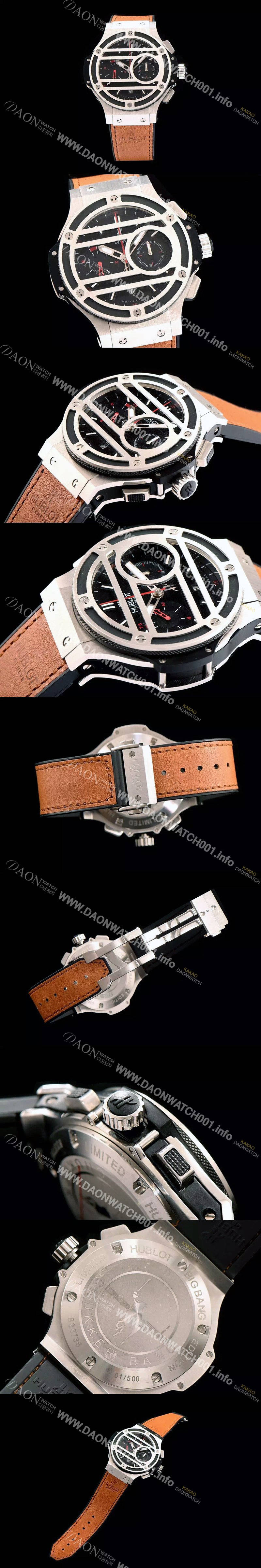 SA급 휴블렛 남성용 빅뱅 블랙 다이얼 오토매틱 무브먼트 HUB0403 xx