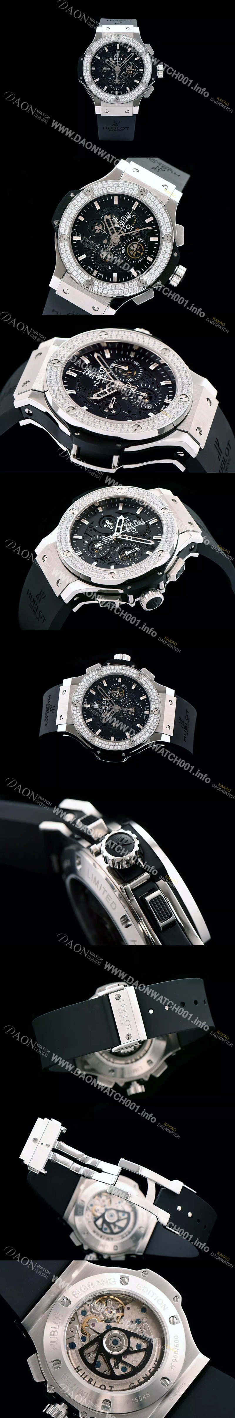 SA급 휴블렛 남성용 킹파워 리미티드 에디션 45mm 블랙다이얼 HUB0410 xx