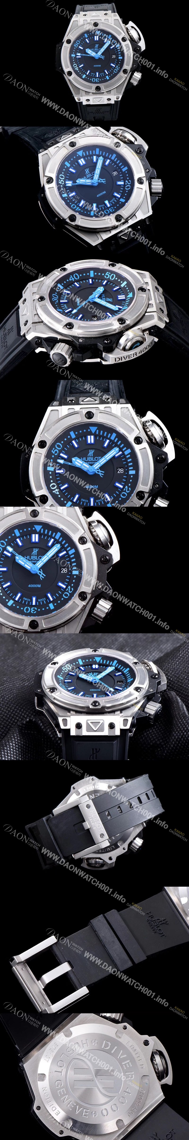 SA급 휴블렛 남성용 빅뱅 킹파워 731.NX.1190.RX 최고급형 퍼펙트버젼 오셔노그래픽 4000 블랙 다이얼 오토매틱 무브먼트 HUB0415 xx