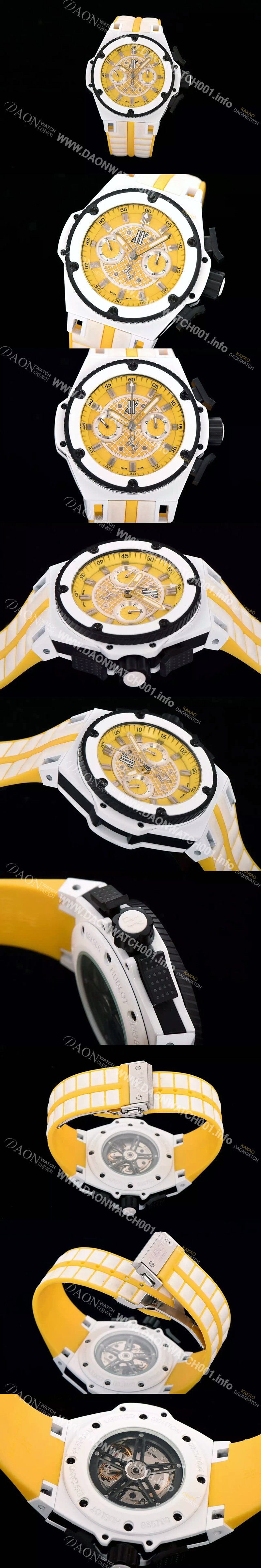 SA급 휴블렛 남성용 빅뱅 페라리 에디션 옐루다이얼 HUB4200 xx