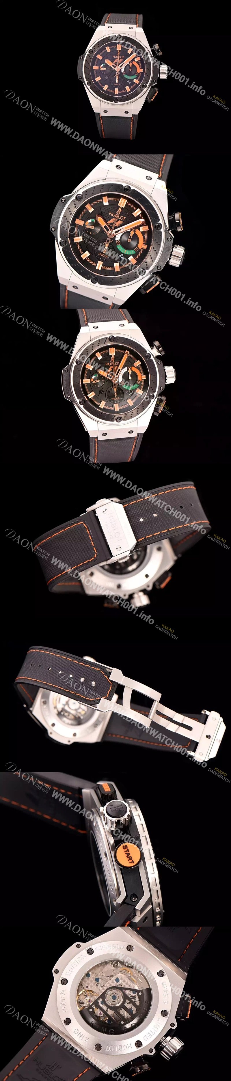 SA급 휴블렛 남성용 빅뱅 킹파워 F1 48mm 버전 블랙 다이얼 오토매틱 무브먼트 HUB0451 xx