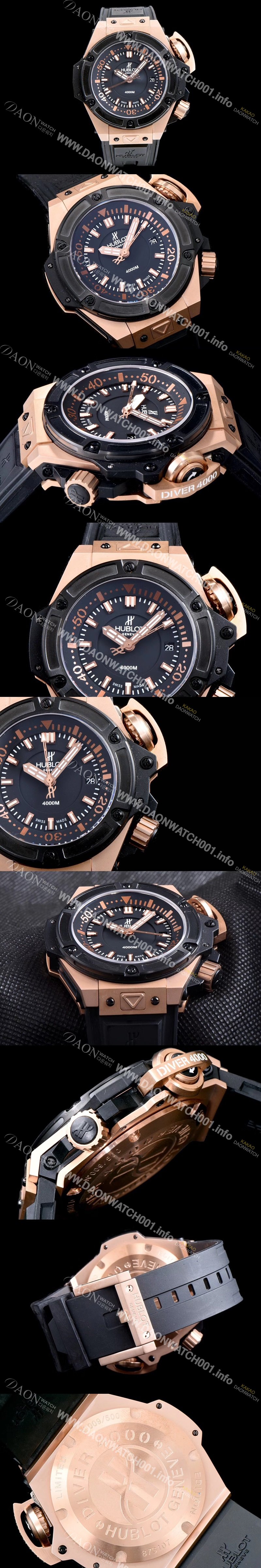 SA급 휴블렛 남성용 빅뱅 킹파워 731.OX.1170.RX 최고급형 퍼펙트버젼 오셔노그래픽 4000 18k 로즈골드블랙 다이얼 오토매틱 무브먼트 HUB0400 xx