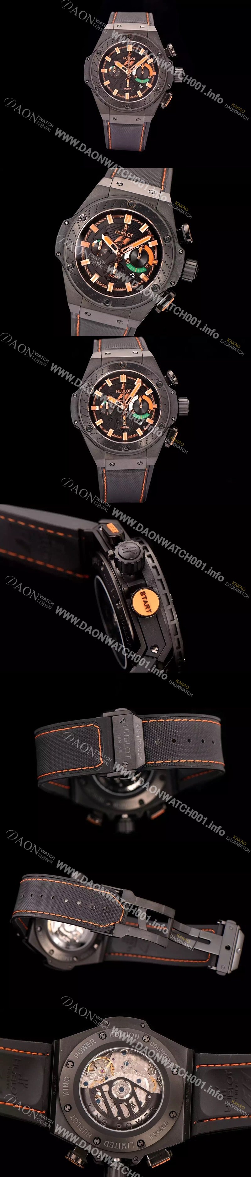 SA급 휴블렛 남성용 빅뱅 킹파워 F1 48mm 버전 블랙 다이얼 오토매틱 무브먼트 HUB0455 xx