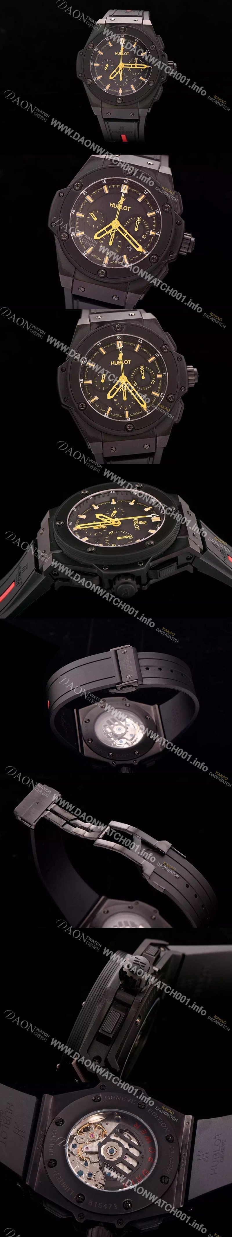 SA급 휴블렛 남성용 빅뱅 킹 F1 포뮬라 에디션 블랙다이얼 HUB4201 xx