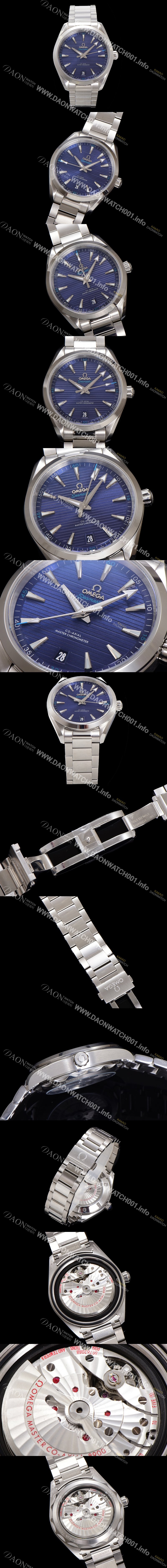 SA급 오메가 남성용 씨마스터 220.10.41.21.03.001 아쿠아테라 코-액시얼 41mm 오토매틱 Cal.8900 타입 블루 다이얼 omg20237 xx